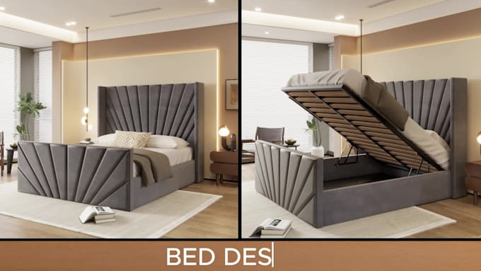 do furniture 3d model, product rendering, beds, sofa, mattress
