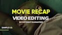 edit movie recap video for youtube copyright free