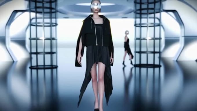 make an engaging 3d clothing mockup, 3d fashion design, 3d garment animation