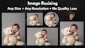 resize bulk images retouch and background removal