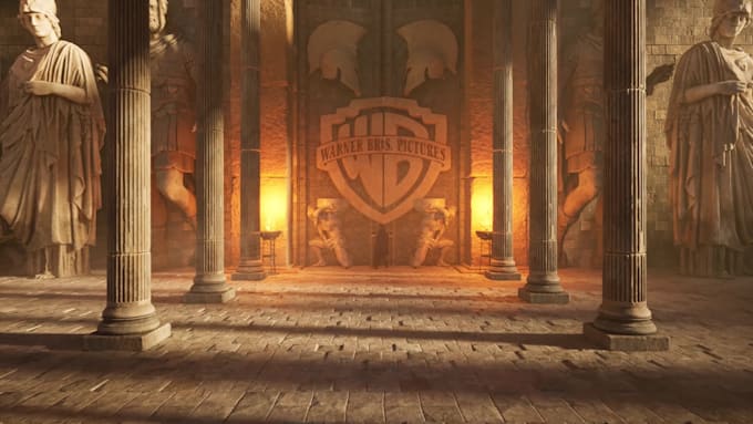 create cinematic gate 3d logo animation