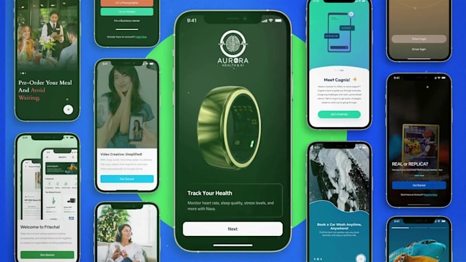 do mobile ui, figma app design and website ui ux design