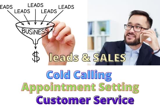be your cold caller and appointment setter