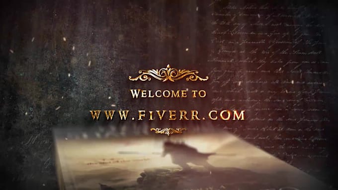 create fantasy cinematic book trailer video