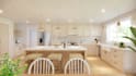 create 3d rendering living room, kitchen design by sketchup
