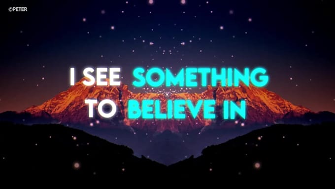 make a lyric video with audio visualizer