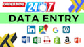 do data entry, web research, copy paste, product listing as a virtual assistant