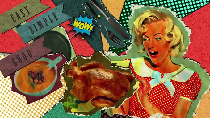 make a digital paper collage animation