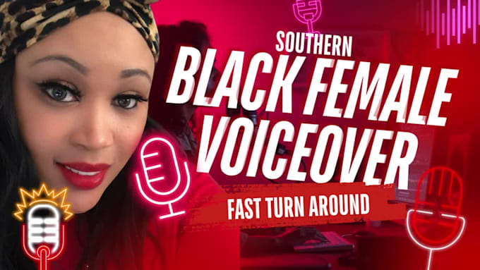 record a professional southern black female voiceover