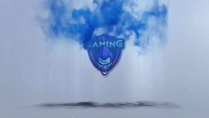 create smoke logo reveal, gaming intro