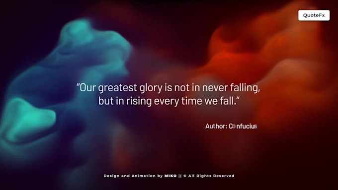 Create amazing particles quotes video by Quotefx | Fiverr