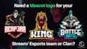 design custom cartoon mascot logo for streamers, business