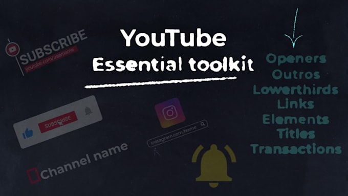 create animated youtube elements, subscribe buttons, and more