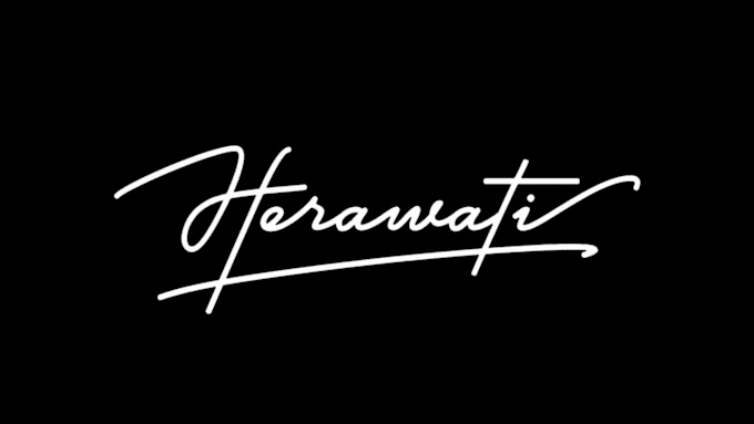 create animated handwritten signature or text logo animation