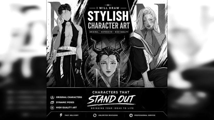 turn your character idea into a rough sketch