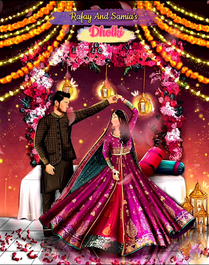 design creative indian wedding invitation video for whatsapp