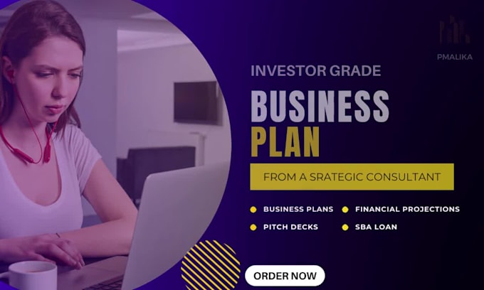 write a bespoke business plan, grants proposal, grant, financials, pitch deck