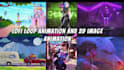 create loop animations for 2d image character streamers GIF