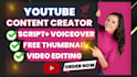 be your youtube video content creator, top 10 videos editor