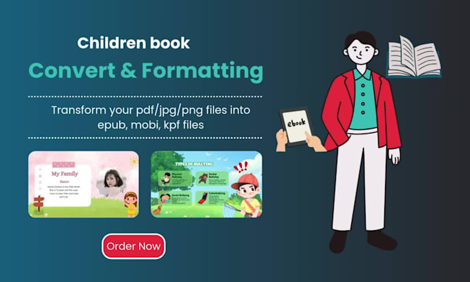 do convert your children book into ebook for amazon, ingramspark, smashwords