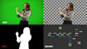 do chroma keying and green screen remove fast and perfect