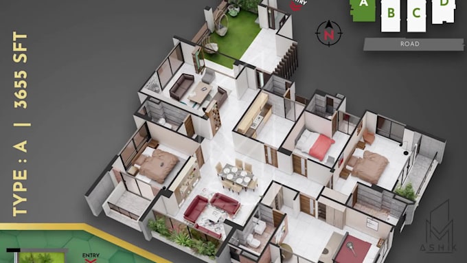 make isometric 3d floor plan