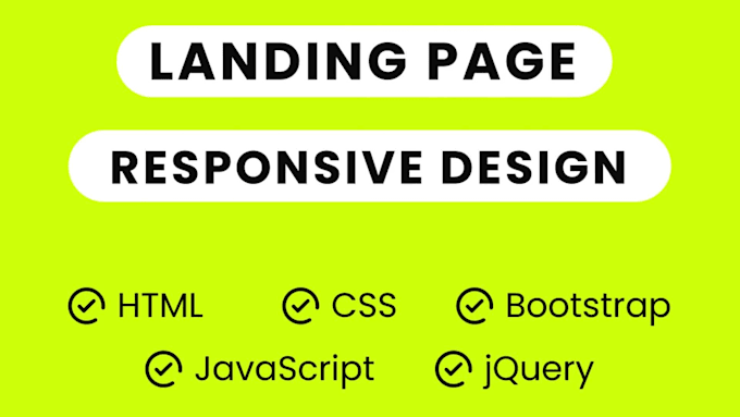 Create responsive landing page design by Razzak_romy | Fiverr