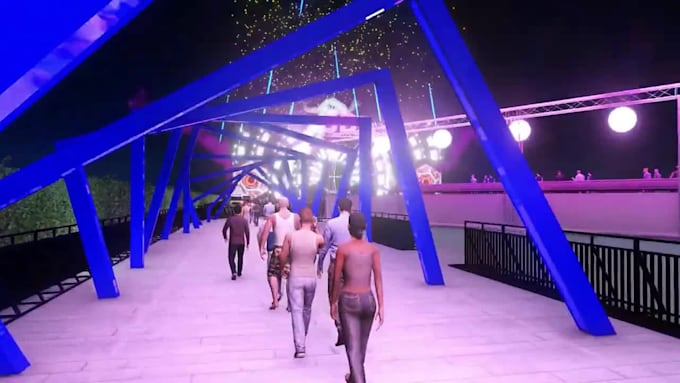 create epic 3d concert visuals, vj loops led wall stage shows, music festival
