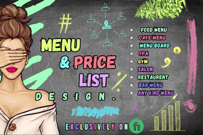design modern menu restaurant menu and any kind of business