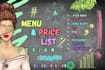 design modern menu restaurant menu and any kind of business