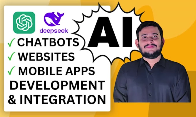 develop ai website ai chatbot using openai chatgpt, deepseek, python, PHP