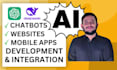 develop ai website ai chatbot using openai chatgpt, deepseek, python, PHP