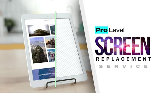 do precise screen replacement and motion tracking  vfx