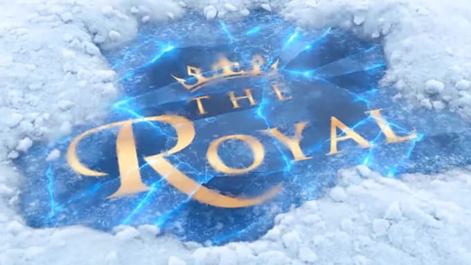 reveal your logo under snow frozen ice