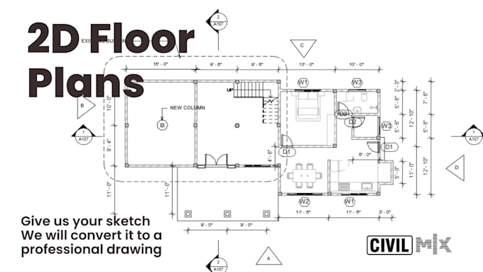 redraw your floor plans and elevations in 2d and 3d
