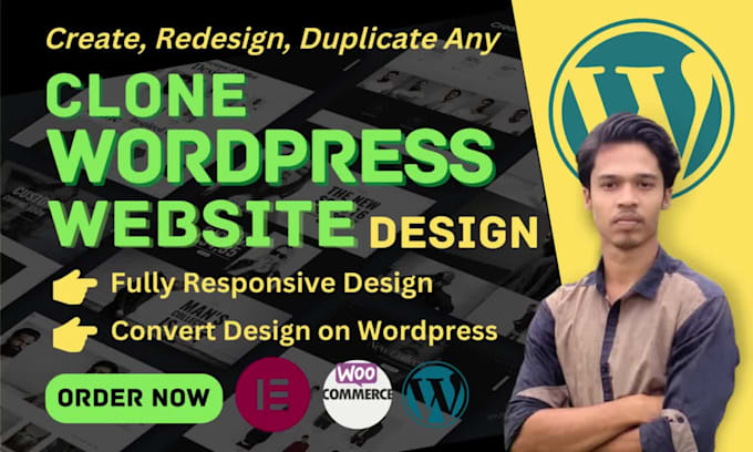 copy, clone, redesign or duplicate any wordpress website