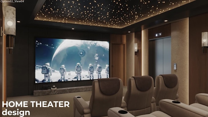 do interior design for home theater, home cinema, movie room