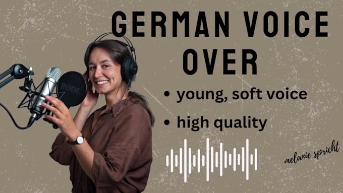 record a female german voiceover