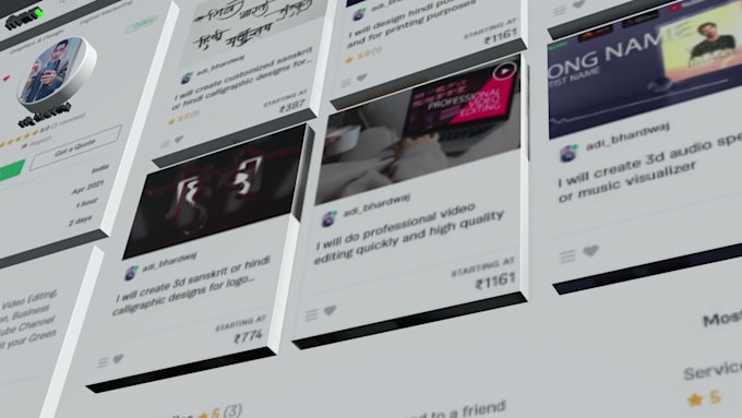 create your website animation or intro video in 3d