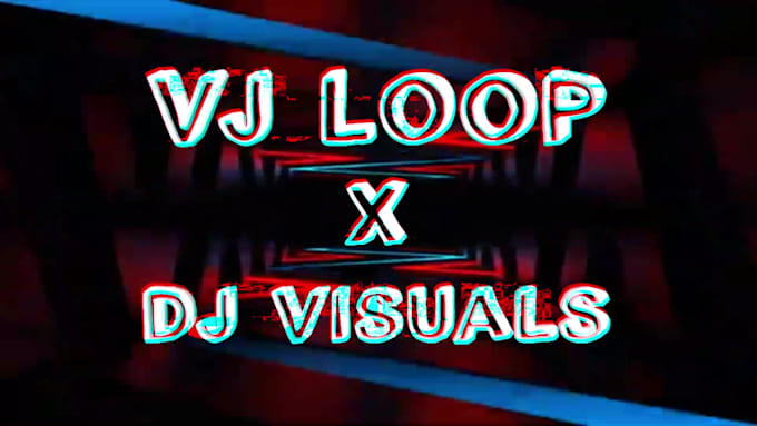 do create vj loops glitch logo animations for djs