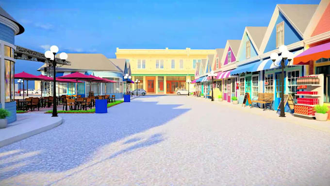 create realistic 3d urban design and cityscape rendering