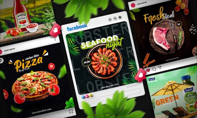 design social media poster, ads, product manipulation
