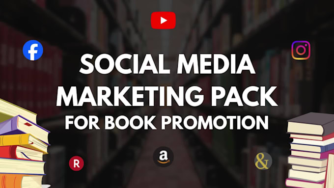 create social media marketing pack for book promotion