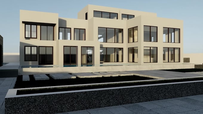create 3d model and renders from floor plan