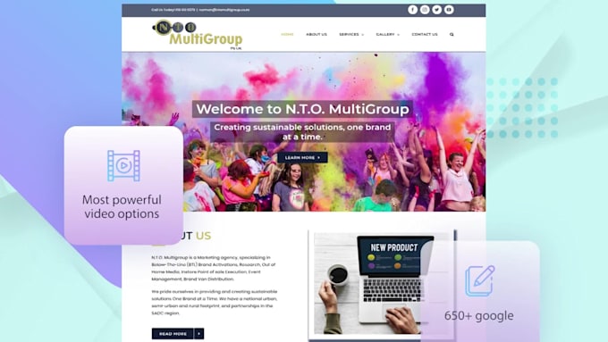 build a modern and responsive wordpress website
