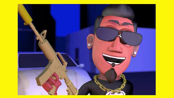 create 3d animated cinematic music trailer video