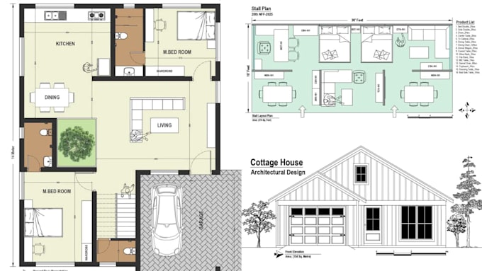 do architecture plan and furniture layout