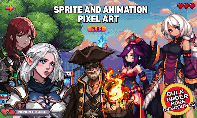 create pixel art character and assets for your games