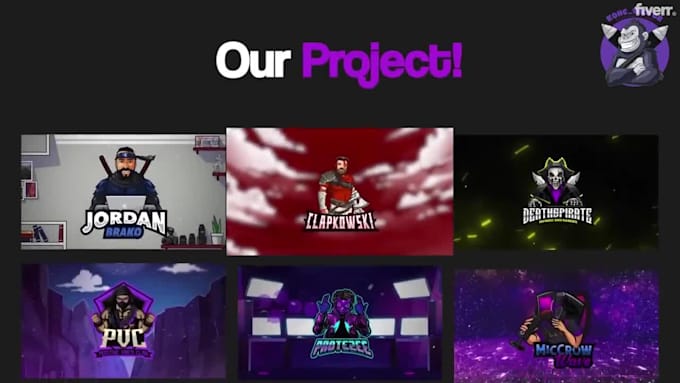 create a custom premium animated full pack overlay for kick twitch youtube