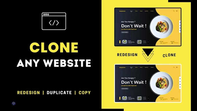 clone website, copy or duplicate web application with react